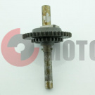 Вал Урал кикстартера в сборе с шестерней Вал Урал кикстартера в сборе с шестерней